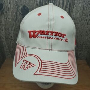 Warrior Custom Golf Adjustable Strapback One Size Baseball Hat Cap Embroidered